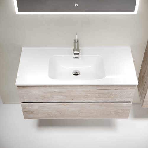 Тумба под раковину Sancos Urban UR100EG 99х45х55 настенная - фото 5